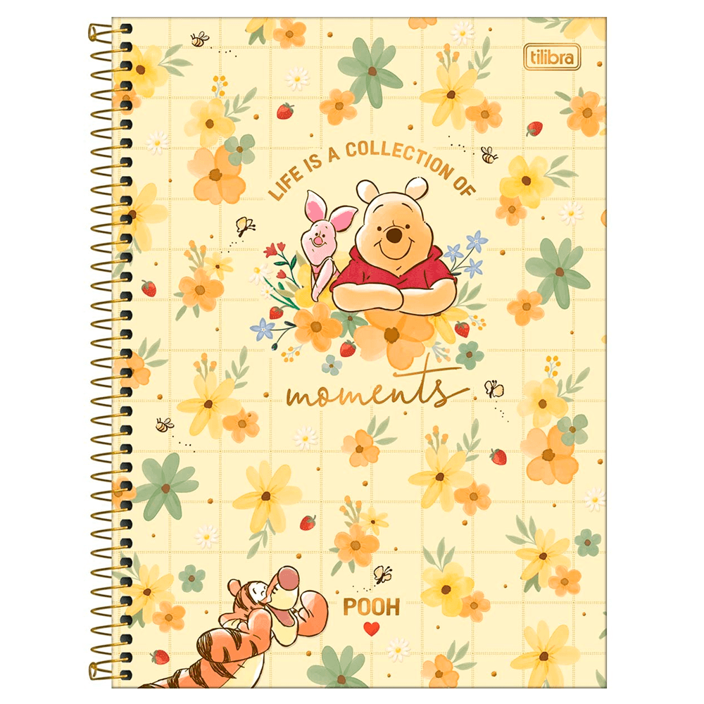 Caderno Universitario 10x1 160 Fls C.D. Tilibra - Pooh 23